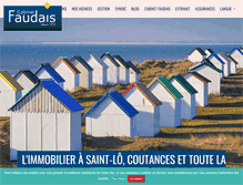 Tablet Screenshot of cabinet-faudais.com